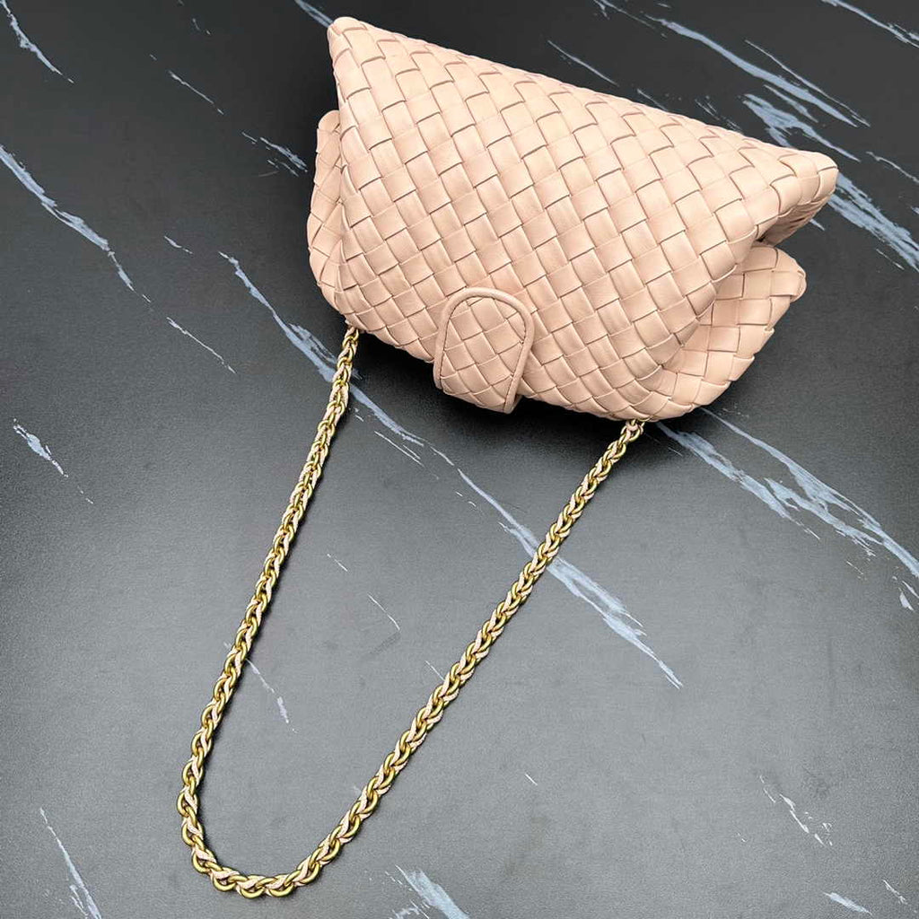 Bottega Veneta Teen Lauren 1980 With Chain 785807 Lambskin Light Pink