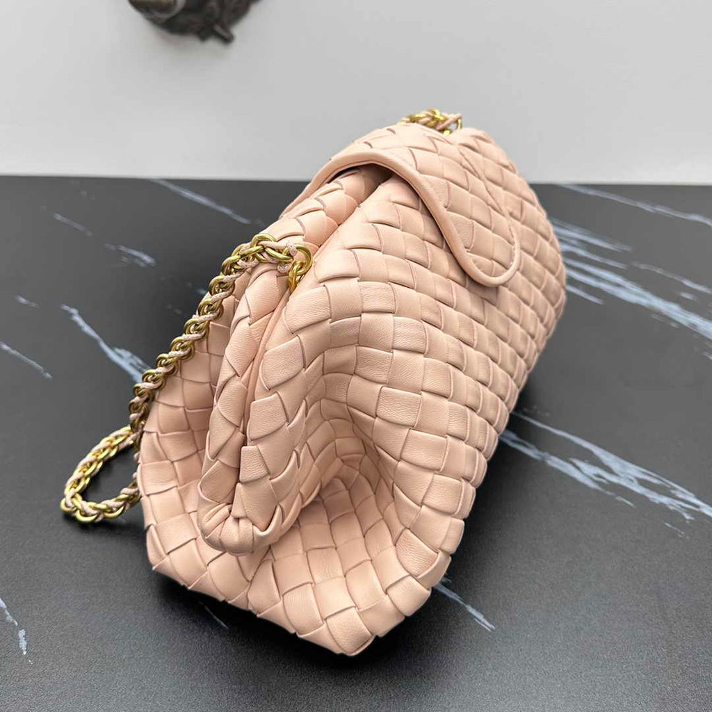 Bottega Veneta Teen Lauren 1980 With Chain 785807 Lambskin Light Pink