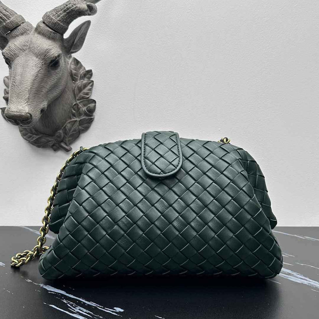 Bottega Veneta Teen Lauren 1980 With Chain 785807 Lambskin Green