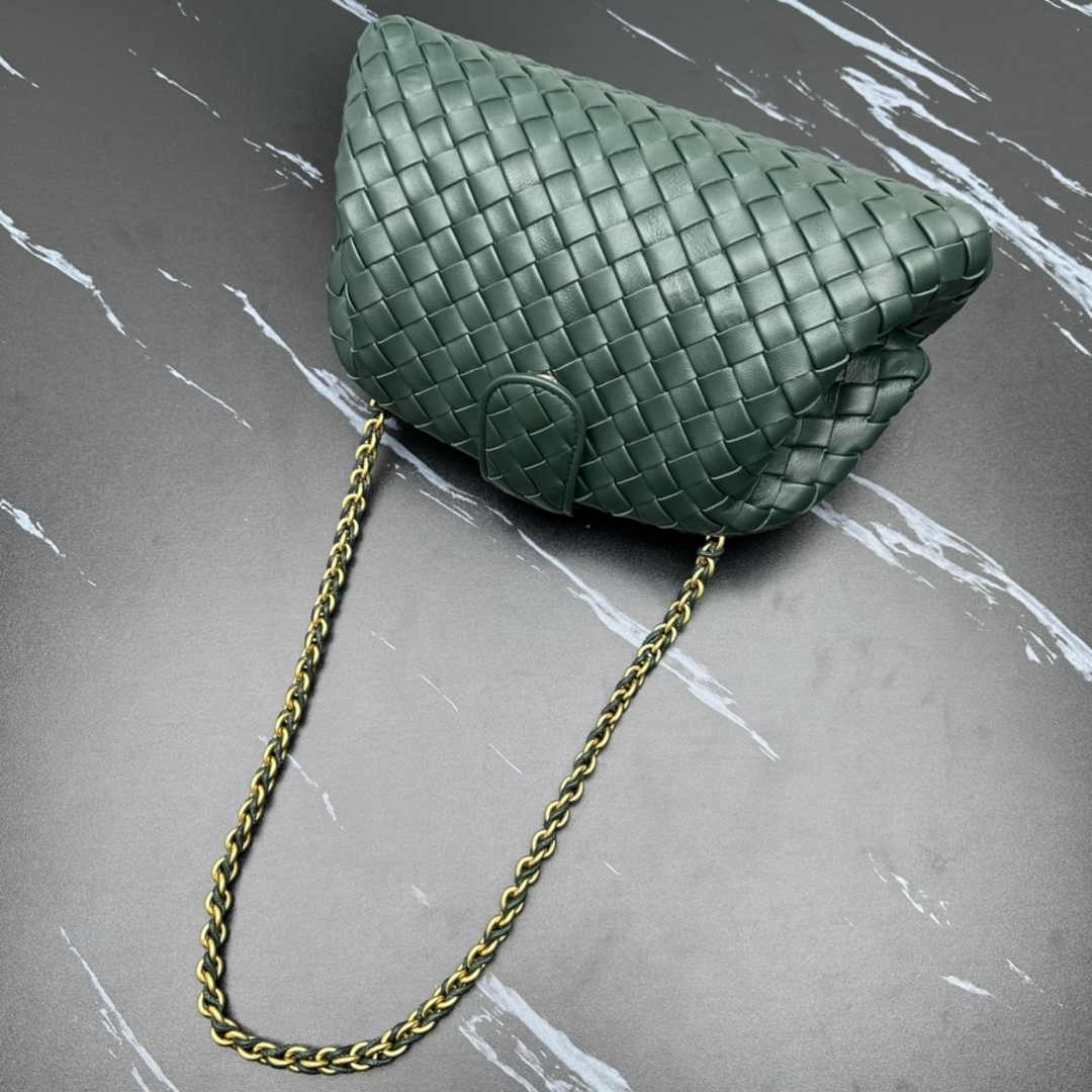 Bottega Veneta Teen Lauren 1980 With Chain 785807 Lambskin Green