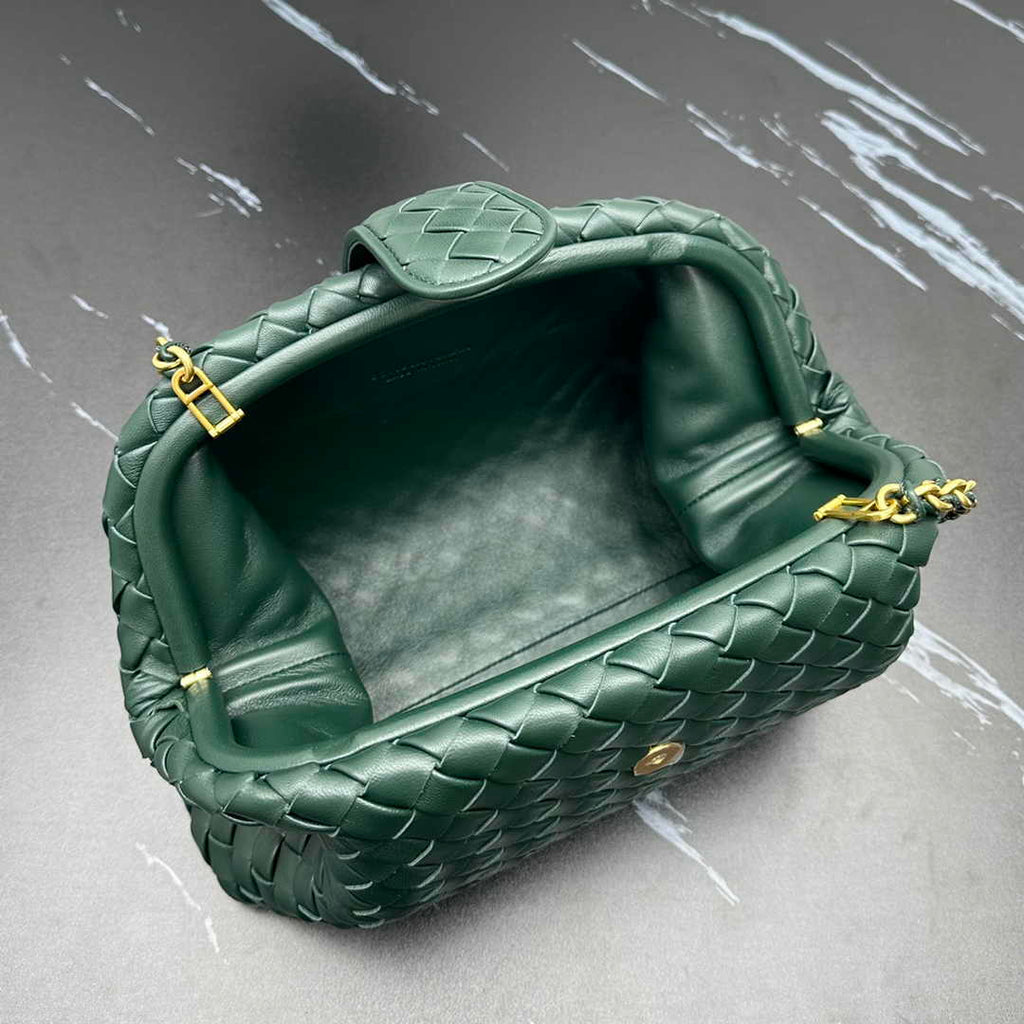 Bottega Veneta Teen Lauren 1980 With Chain 785807 Lambskin Green