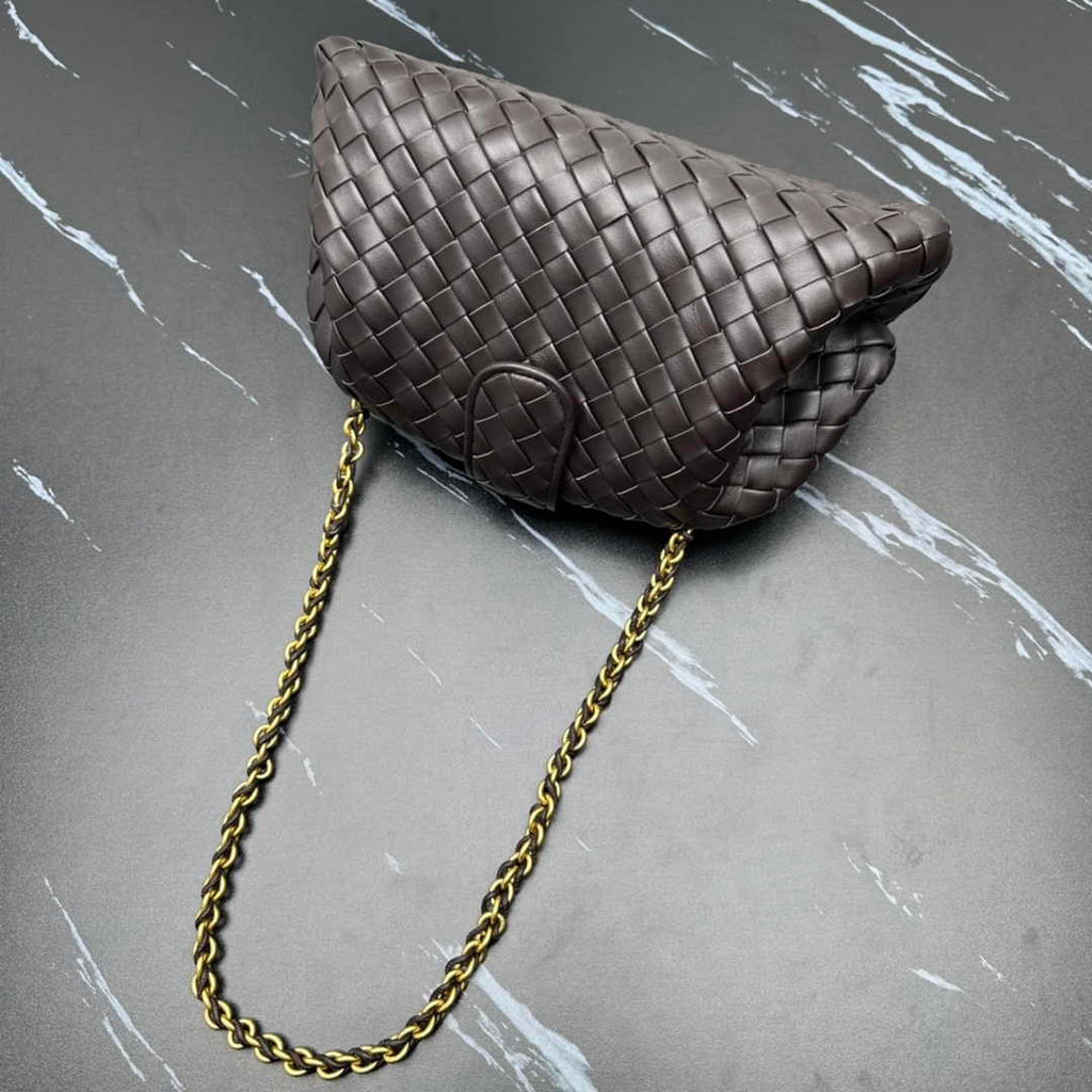 Bottega Veneta Teen Lauren 1980 With Chain 785807 Lambskin Black