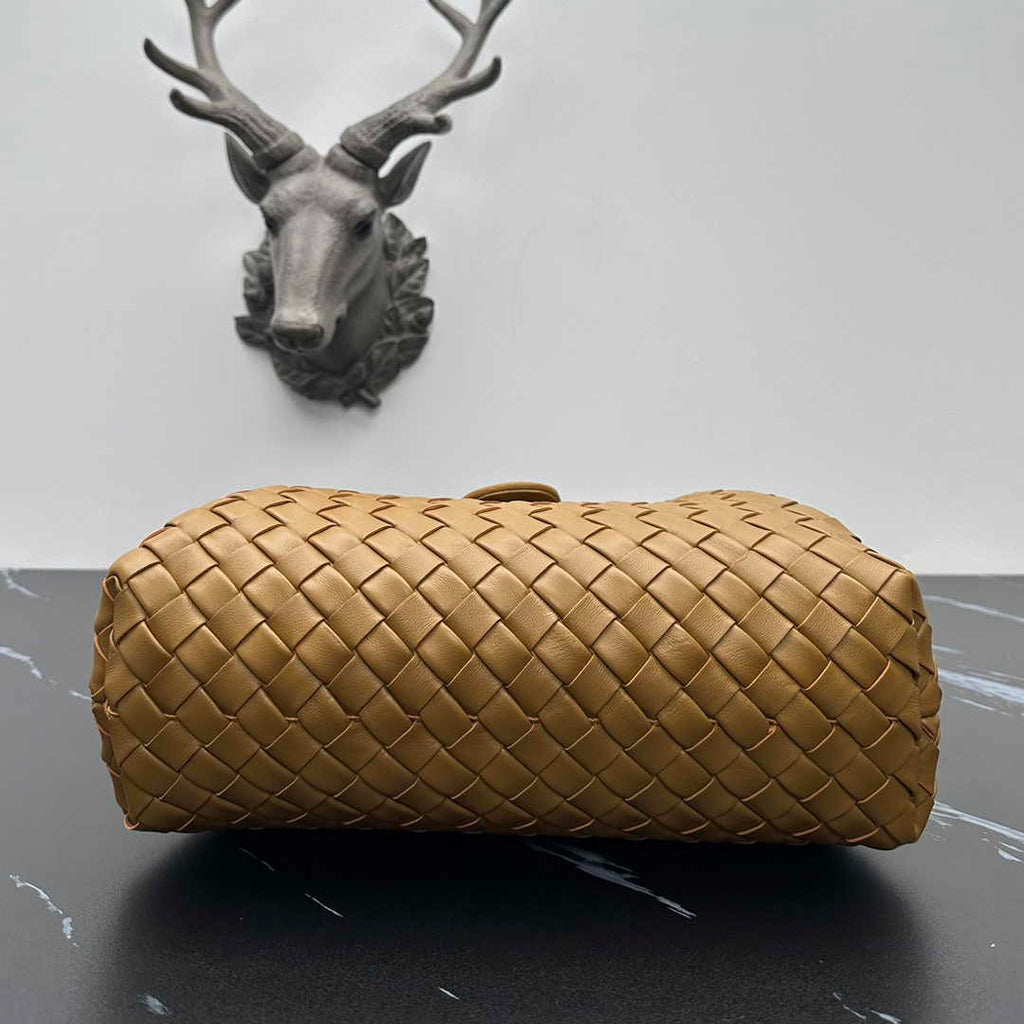 Bottega Veneta Teen Lauren 1980 With Chain 785807 Lambskin Dark Beige