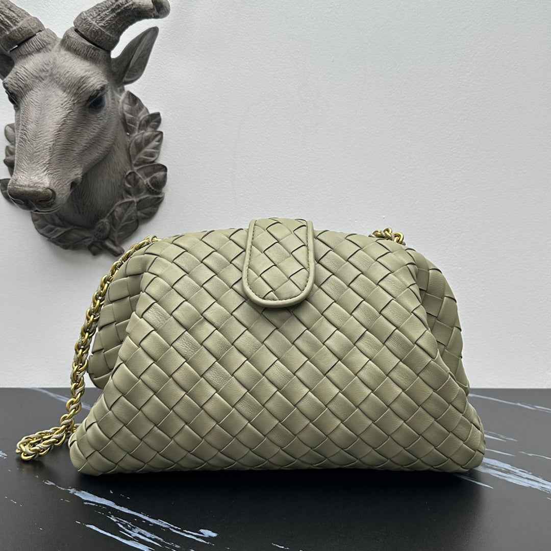 Bottega Veneta Teen Lauren 1980 With Chain 785807 Lambskin Light Green