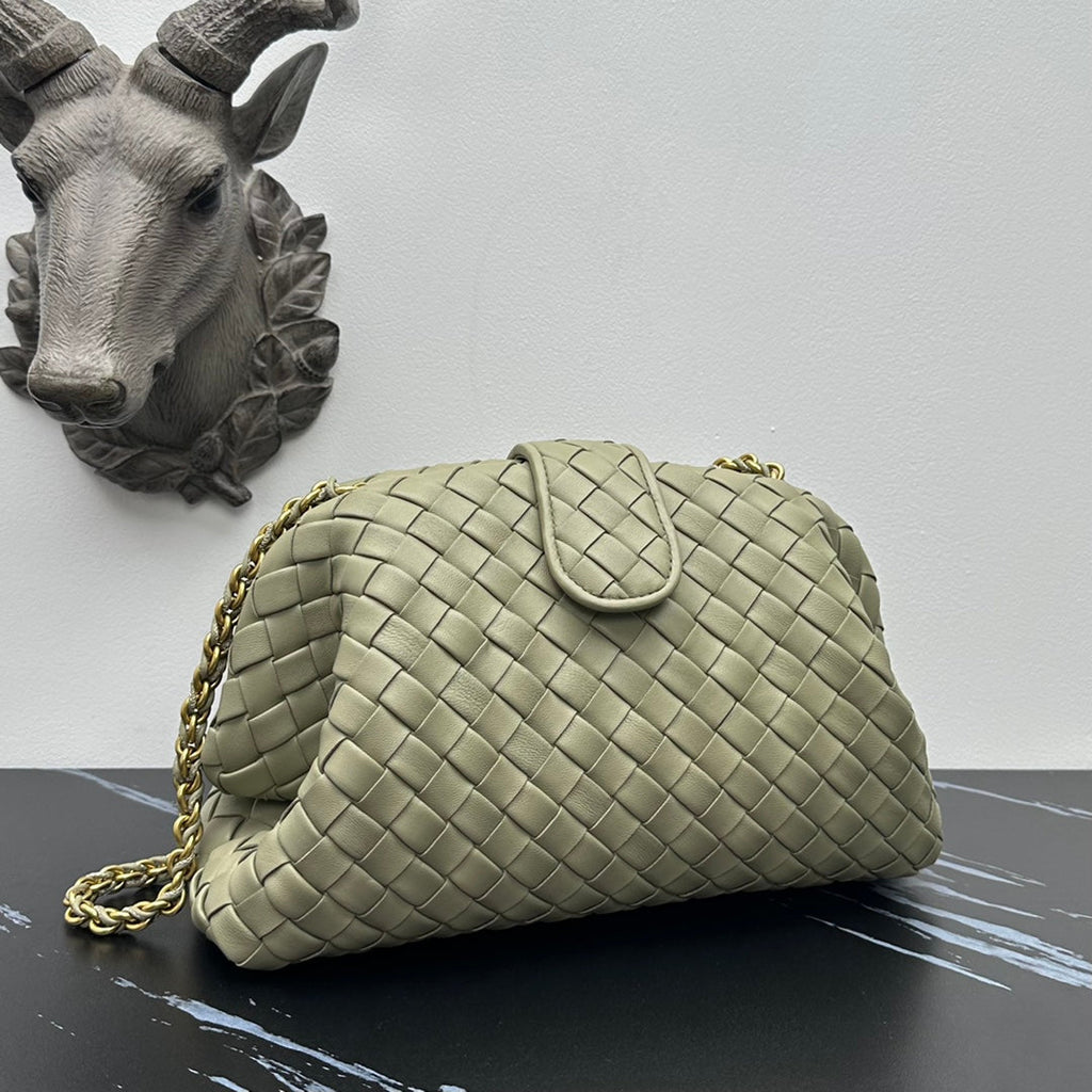 Bottega Veneta Teen Lauren 1980 With Chain 785807 Lambskin Light Green
