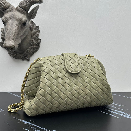 Bottega Veneta Teen Lauren 1980 With Chain 785807 Lambskin Light Green
