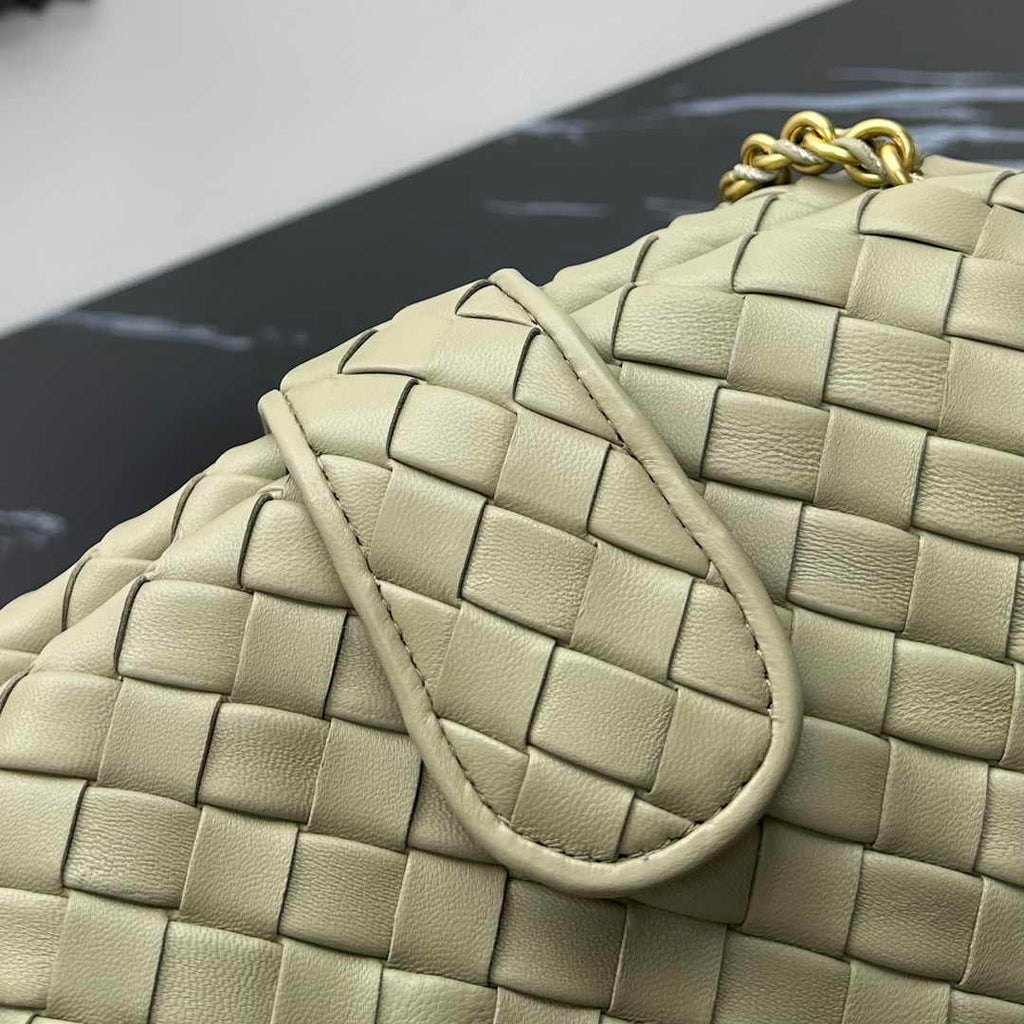 Bottega Veneta Teen Lauren 1980 With Chain 785807 Lambskin Light Green