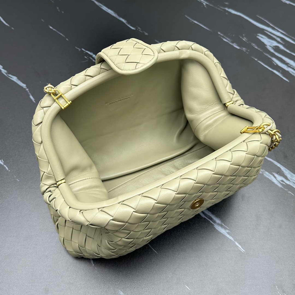 Bottega Veneta Teen Lauren 1980 With Chain 785807 Lambskin Light Green