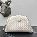 Bottega Veneta Teen Lauren 1980 With Chain 785807 Lambskin White