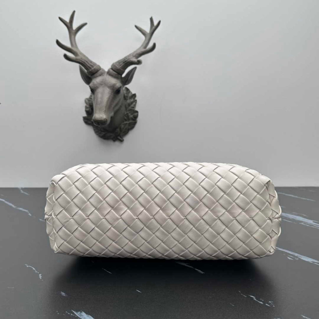 Bottega Veneta Teen Lauren 1980 With Chain 785807 Lambskin White