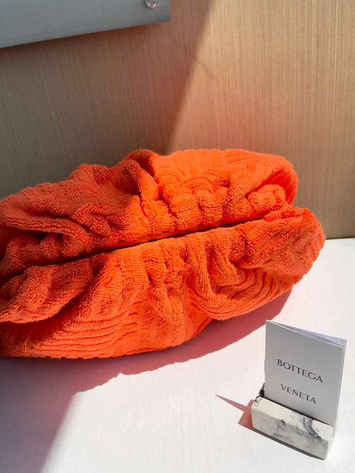 Bottega Veneta clutch 576227 Nylon Orange