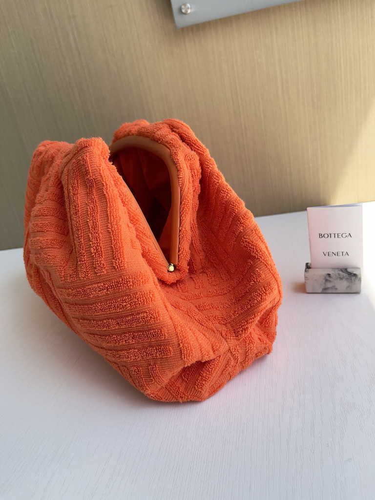Bottega Veneta clutch 576227 Nylon Orange