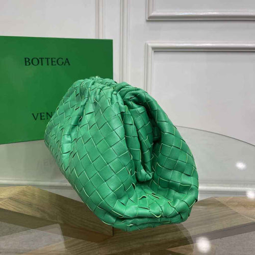 Bottega Veneta Teen Pouch 576175 Green Leather