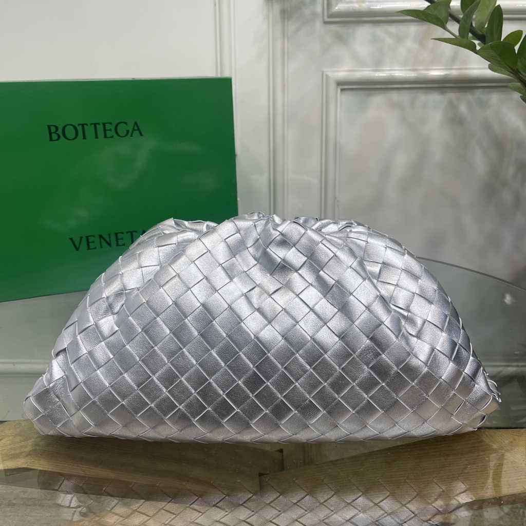 Bottega Veneta Teen Pouch 576175 Silver