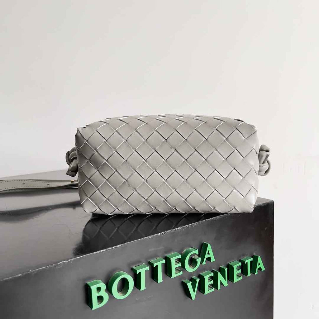 Bottega Veneta Top Handle Loop Bag 796615 in Gray