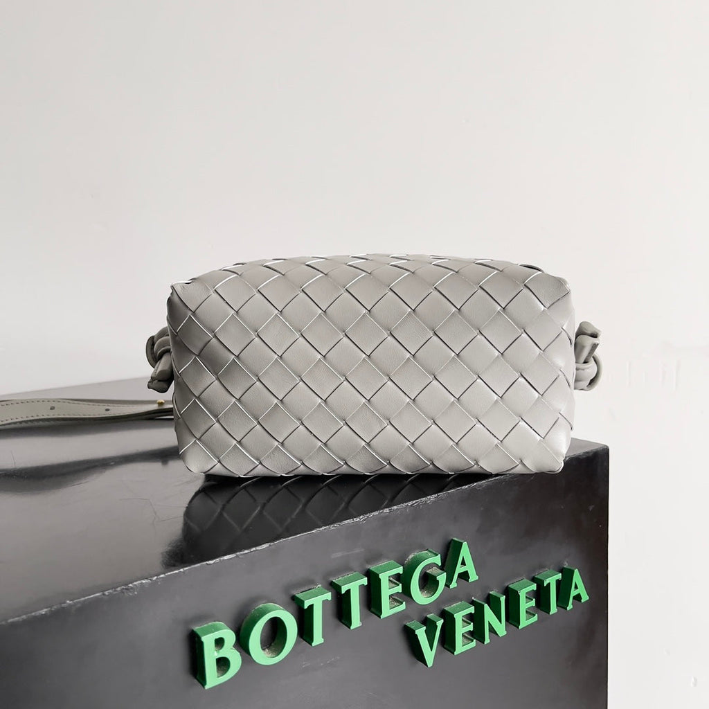 Bottega Veneta Top Handle Loop Bag 796615 in Gray