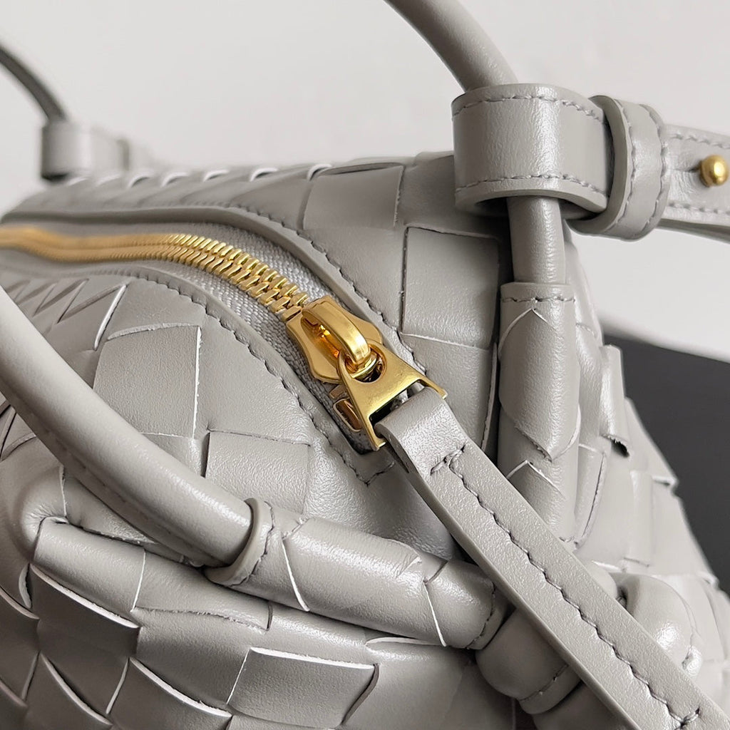 Bottega Veneta Top Handle Loop Bag 796615 in Gray