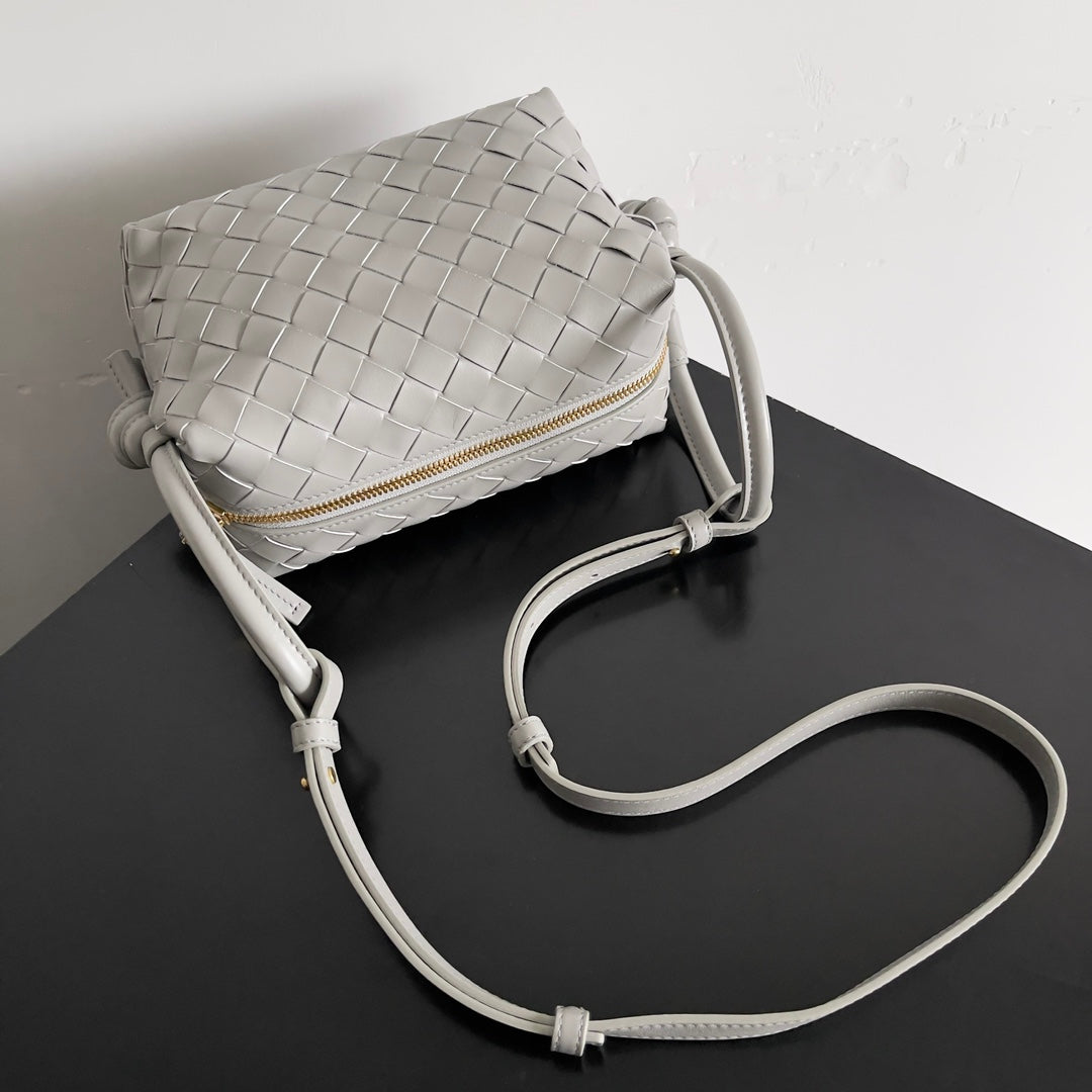 Bottega Veneta Top Handle Loop Bag 796615 in Gray