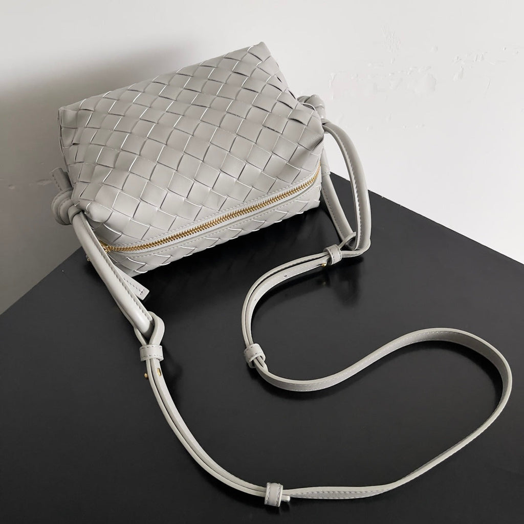 Bottega Veneta Top Handle Loop Bag 796615 in Gray