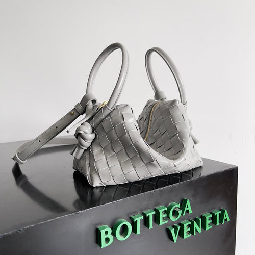 Bottega Veneta Top Handle Loop Bag 796615 in Gray