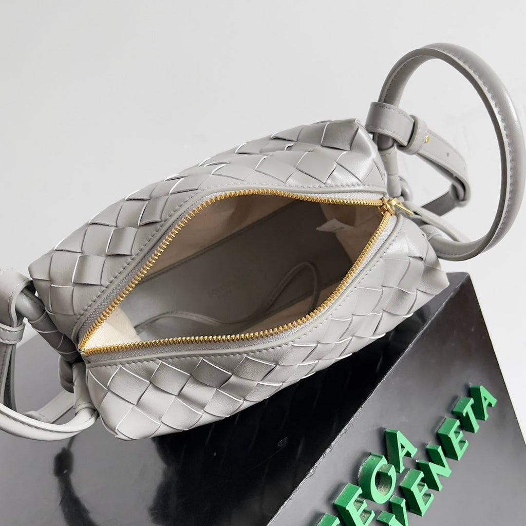 Bottega Veneta Top Handle Loop Bag 796615 in Gray