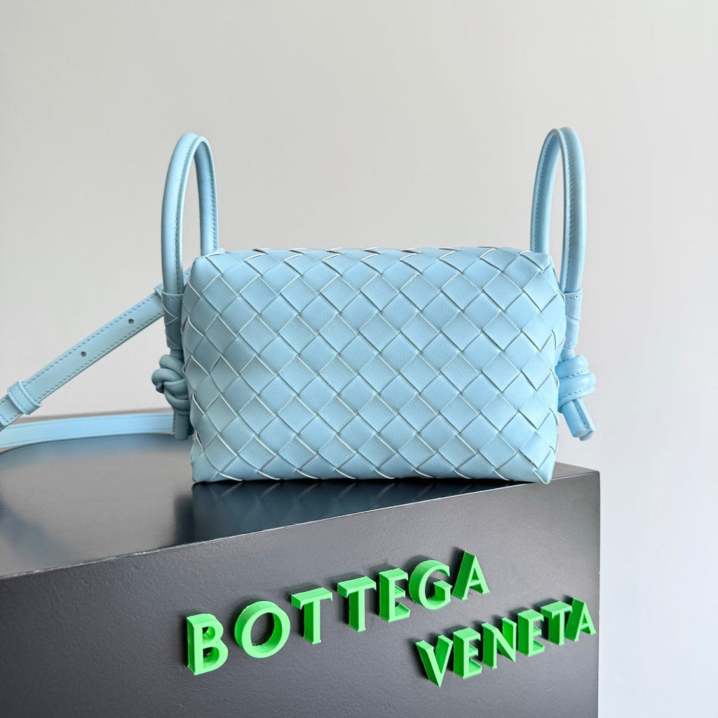 Bottega Veneta Top Handle Loop Bag 796615 in Blue