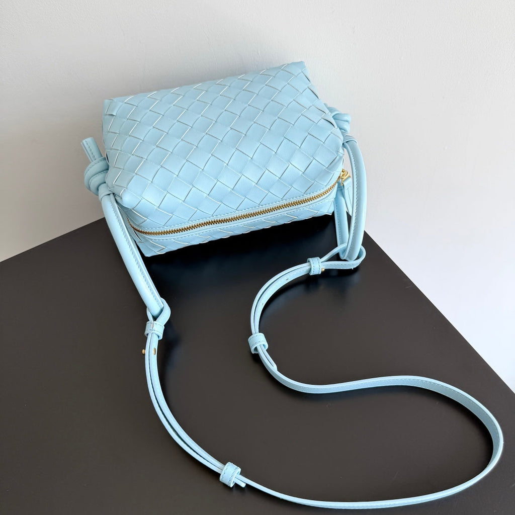 Bottega Veneta Top Handle Loop Bag 796615 in Blue