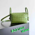 Bottega Veneta Top Handle Loop Bag 796615 in Green Leather