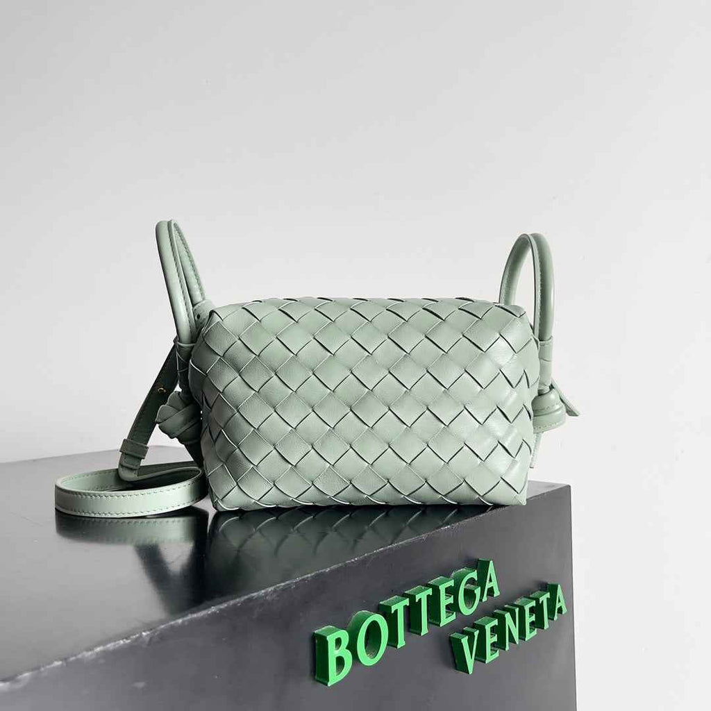 Bottega Veneta Top Handle Loop Bag 796615 in Light Green