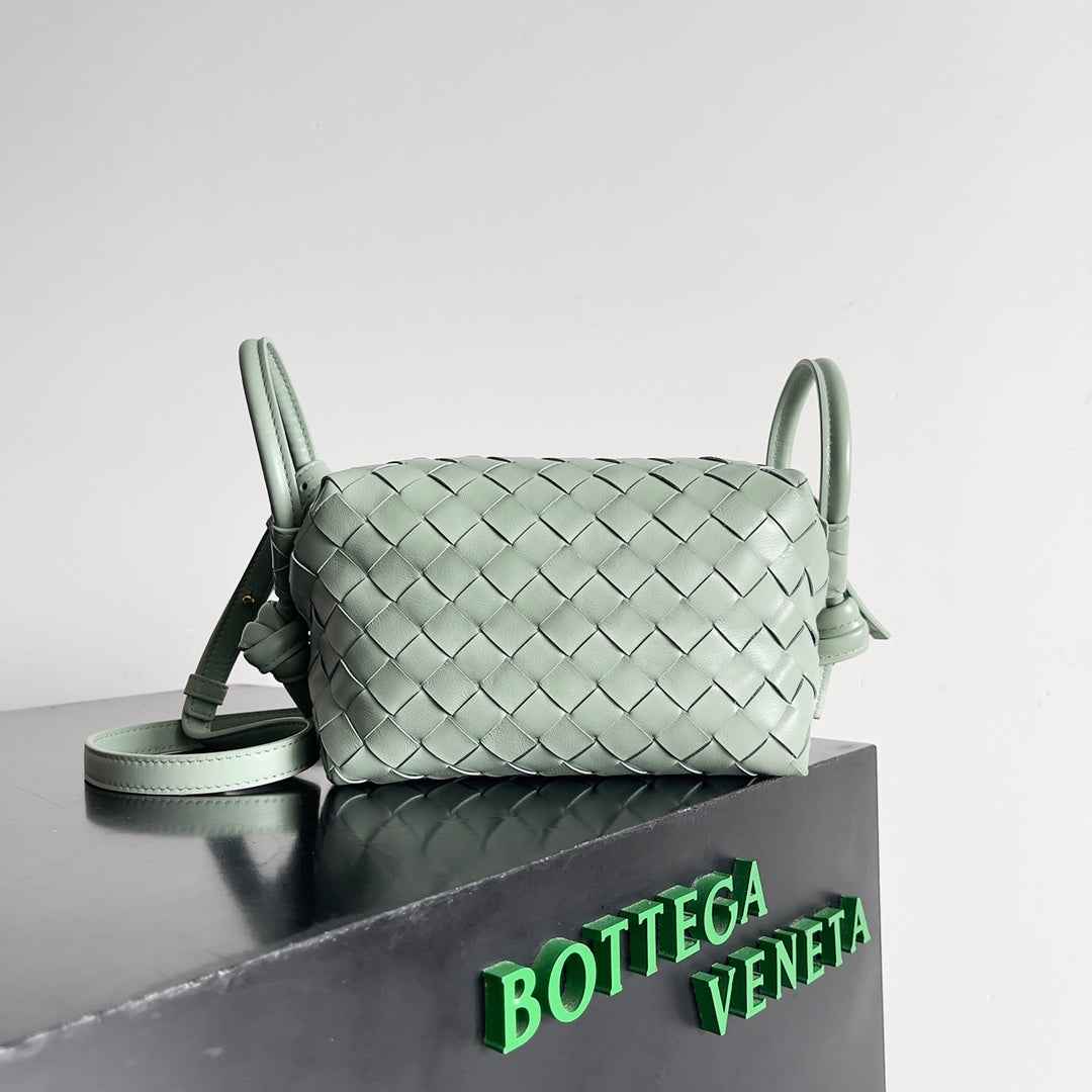 Bottega Veneta Top Handle Loop Bag 796615 in Light Green