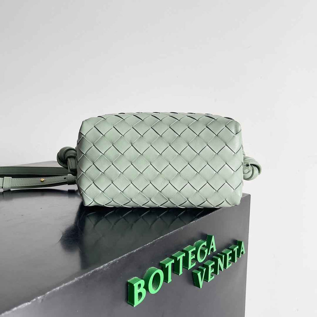 Bottega Veneta Top Handle Loop Bag 796615 in Light Green