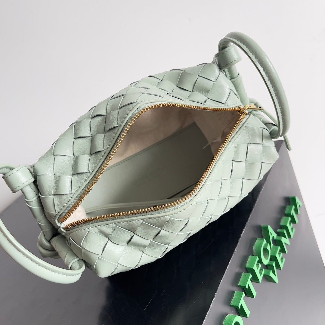 Bottega Veneta Top Handle Loop Bag 796615 in Light Green