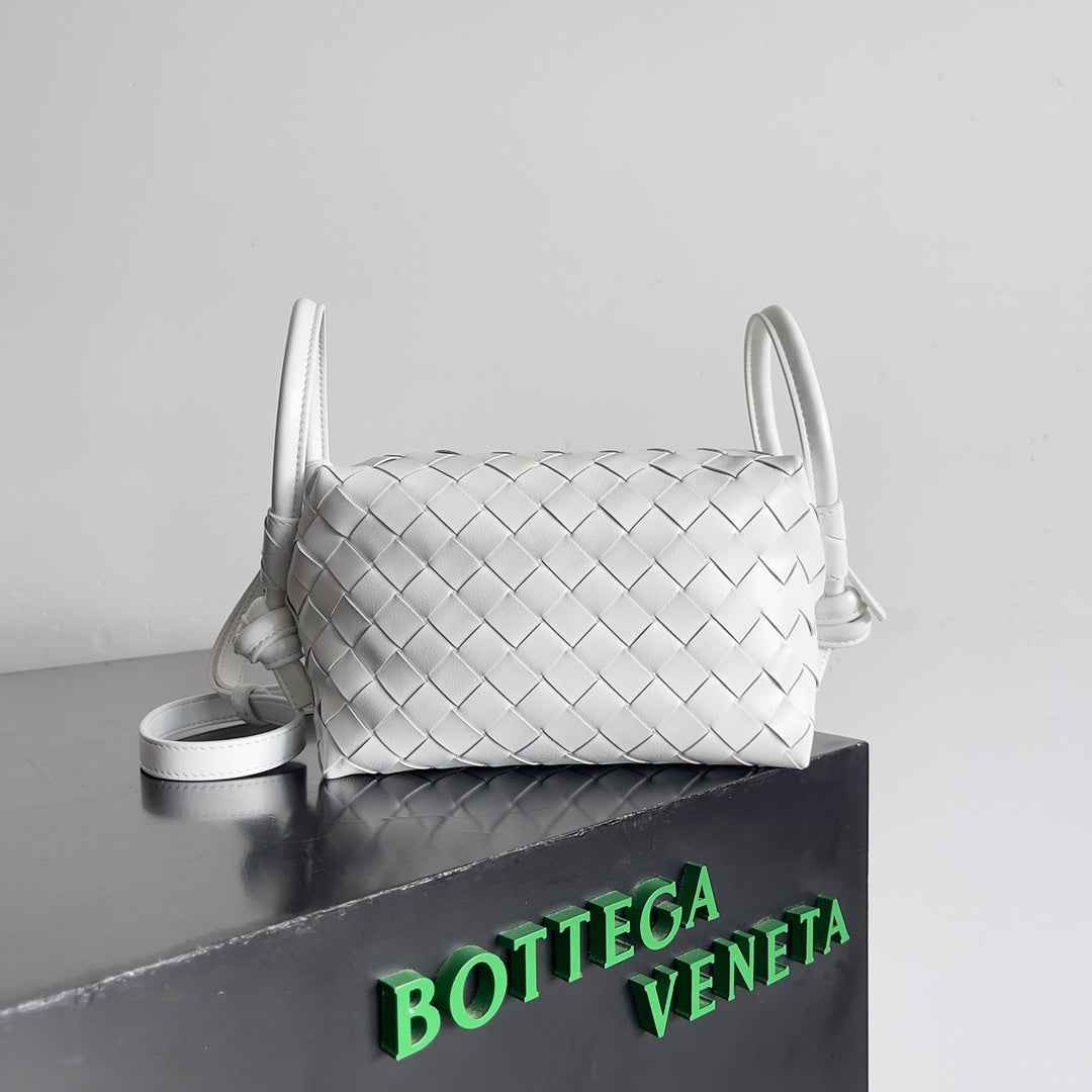 Bottega Veneta Top Handle Loop Bag 796615 in White