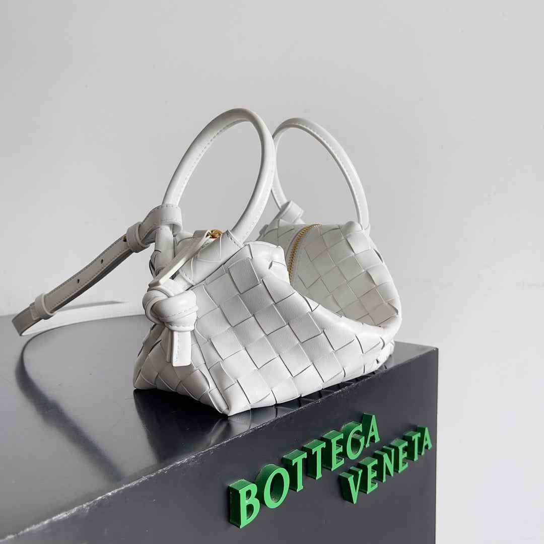 Bottega Veneta Top Handle Loop Bag 796615 in White