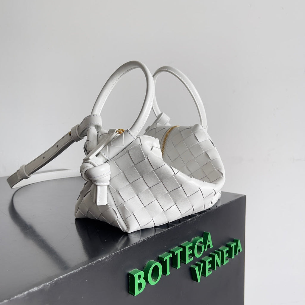 Bottega Veneta Top Handle Loop Bag 796615 in White