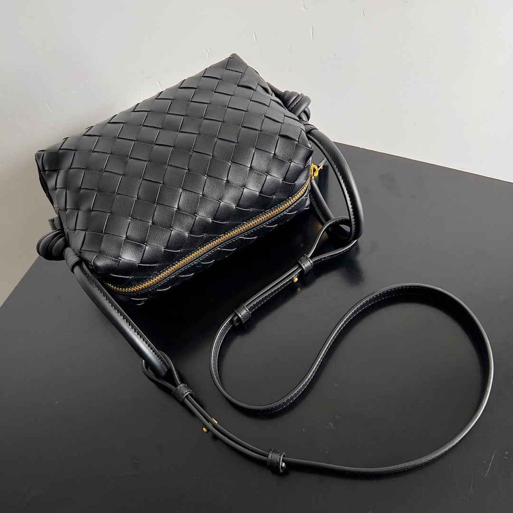 Bottega Veneta Top Handle Loop Bag 796615 in Black