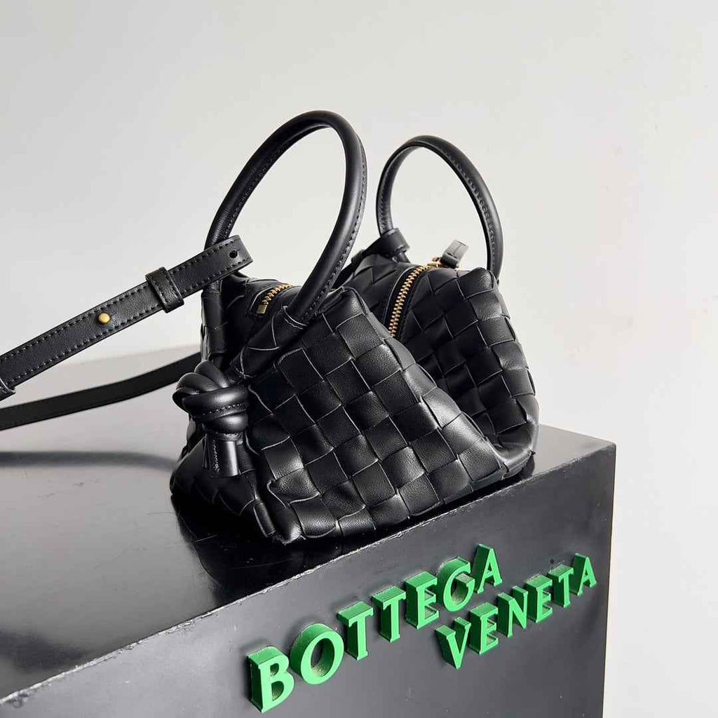 Bottega Veneta Top Handle Loop Bag 796615 in Black