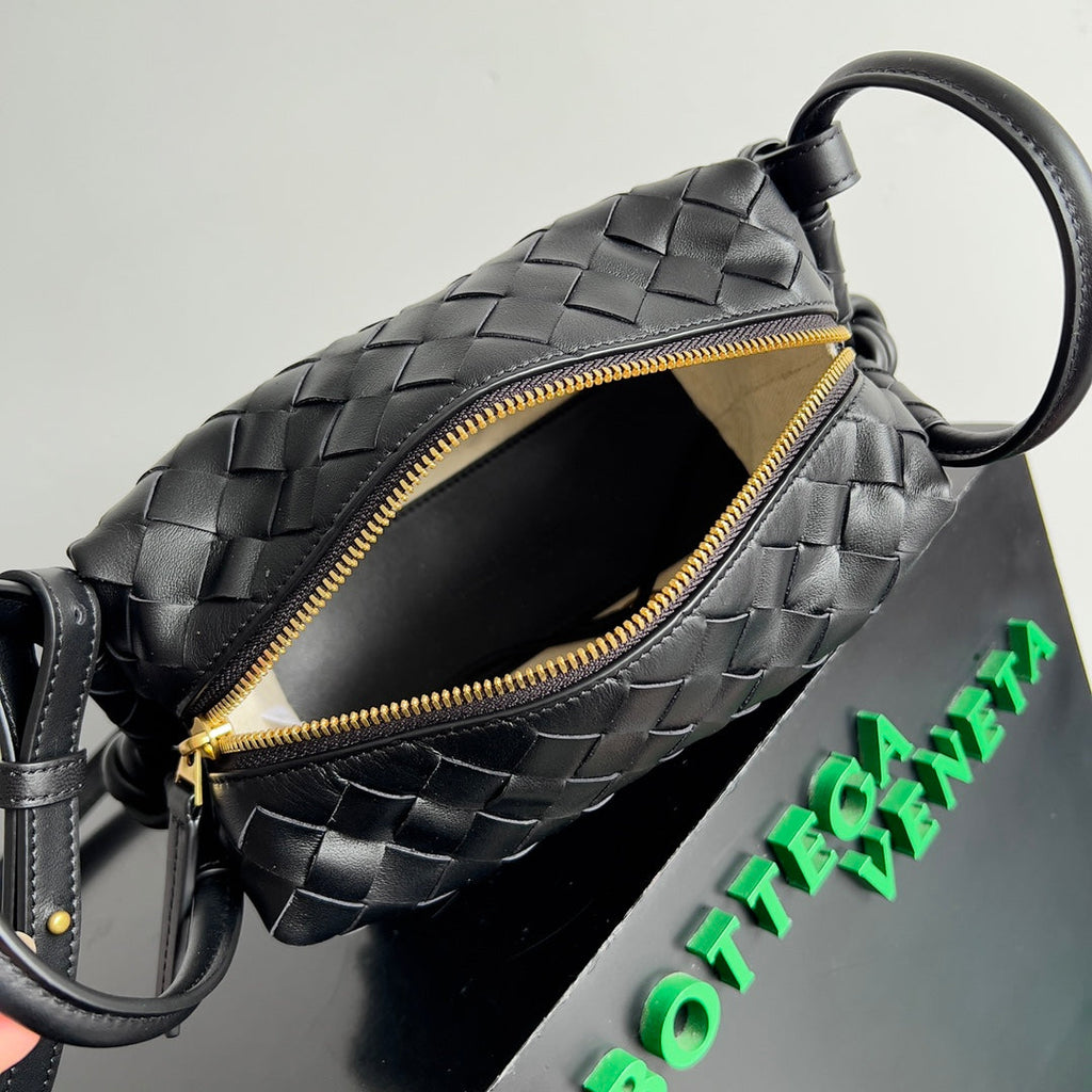 Bottega Veneta Top Handle Loop Bag 796615 in Black