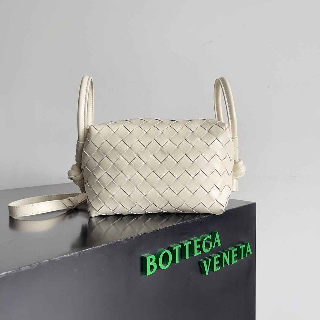 Bottega Veneta Top Handle Loop Bag 796615 in Beige