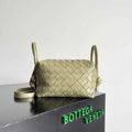 Bottega Veneta Top Handle Loop Bag 796615 in Light Green Leather
