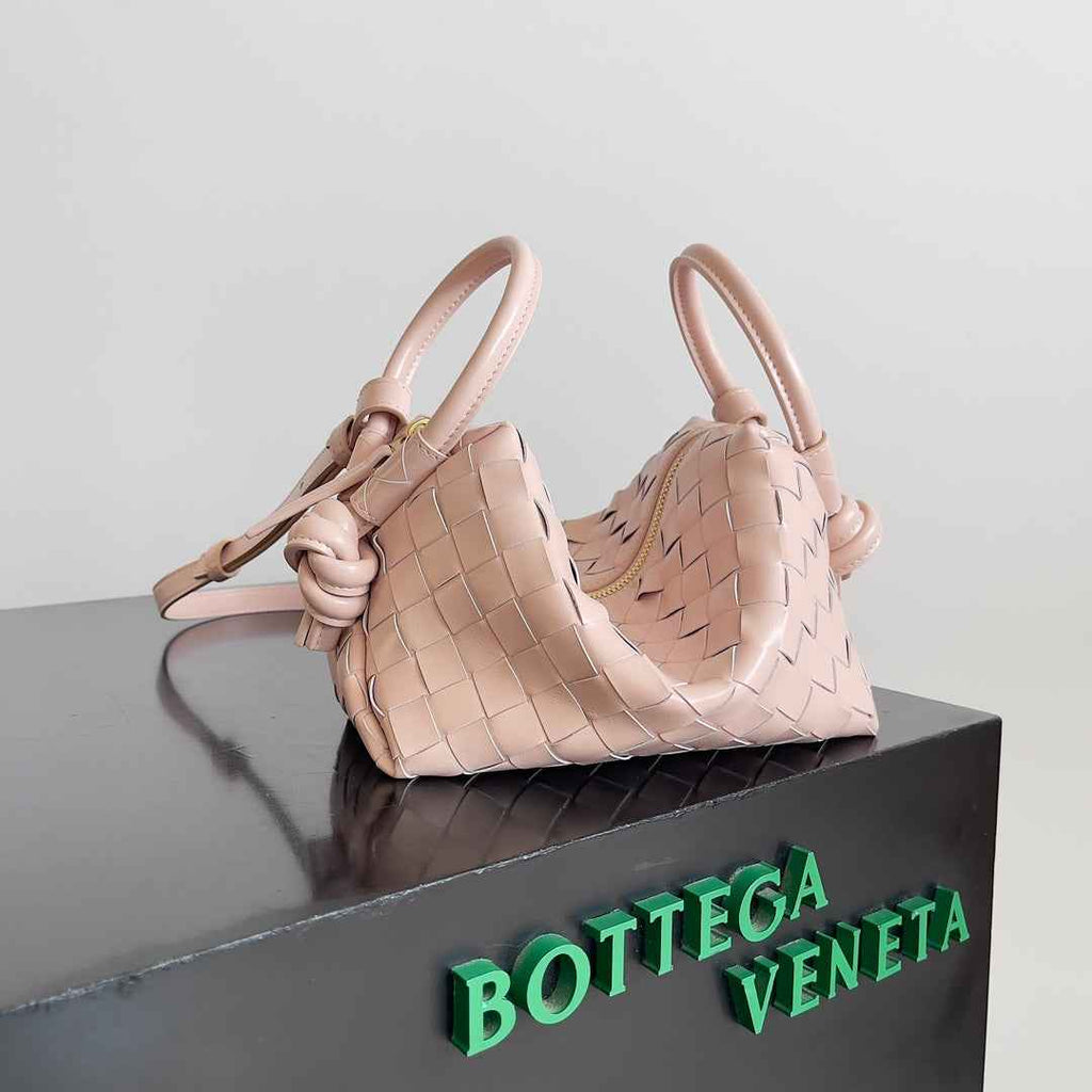 Bottega Veneta Top Handle Loop Bag 796615 in Pink