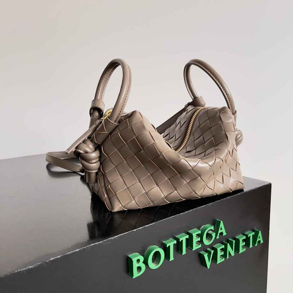 Bottega Veneta Top Handle Loop Bag 796615 in Power Pink