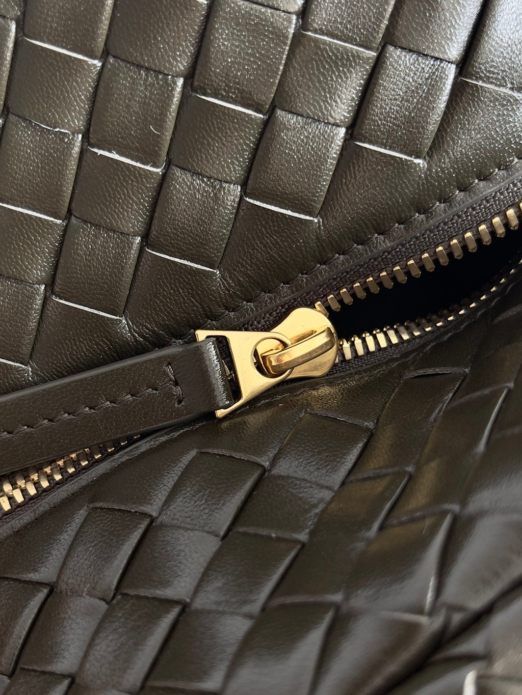 Bottega Veneta Let's go Shoulder Bag 796258 Green Leather