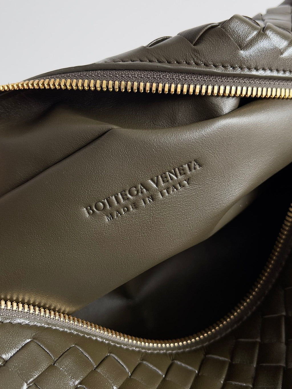 Bottega Veneta Let's go Shoulder Bag 796258 Green Leather