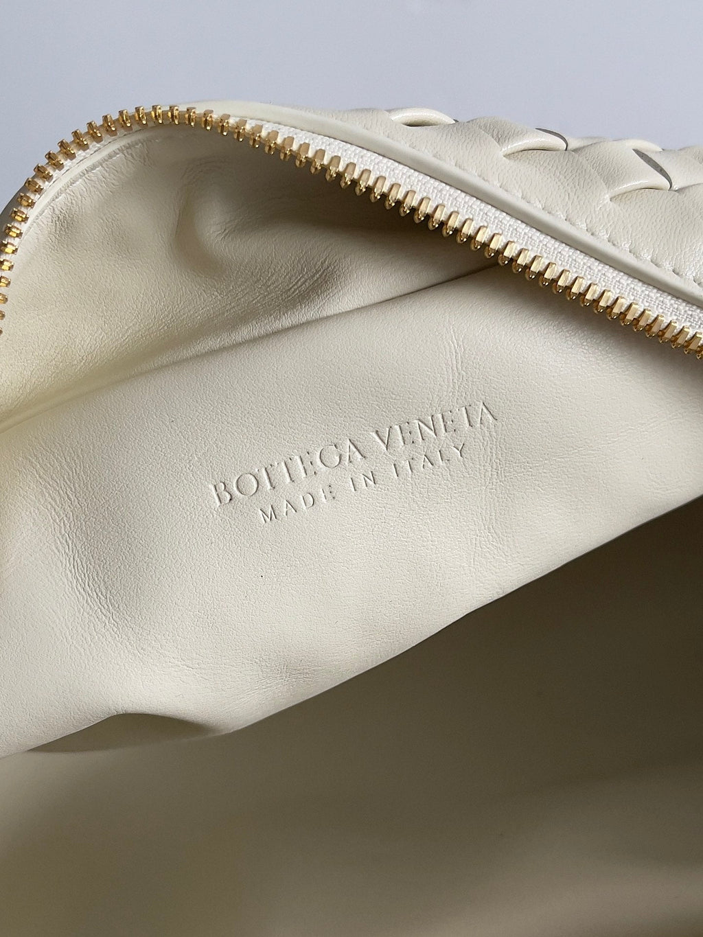 Bottega Veneta Let's go Shoulder Bag 796258 Beige Leather