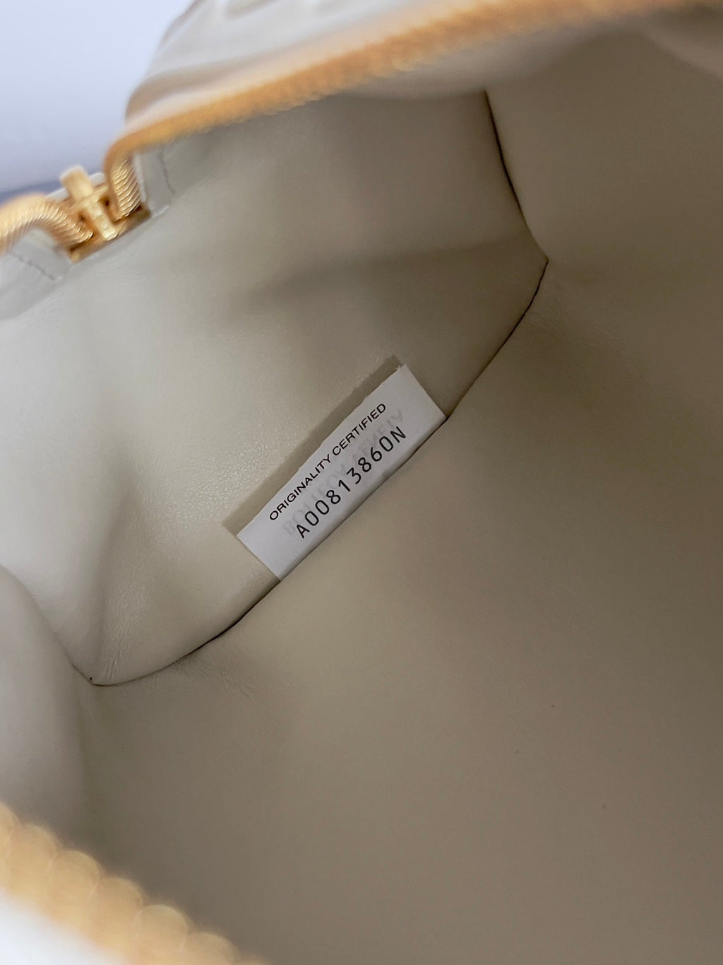 Bottega Veneta Let's go Shoulder Bag 796258 Beige Leather