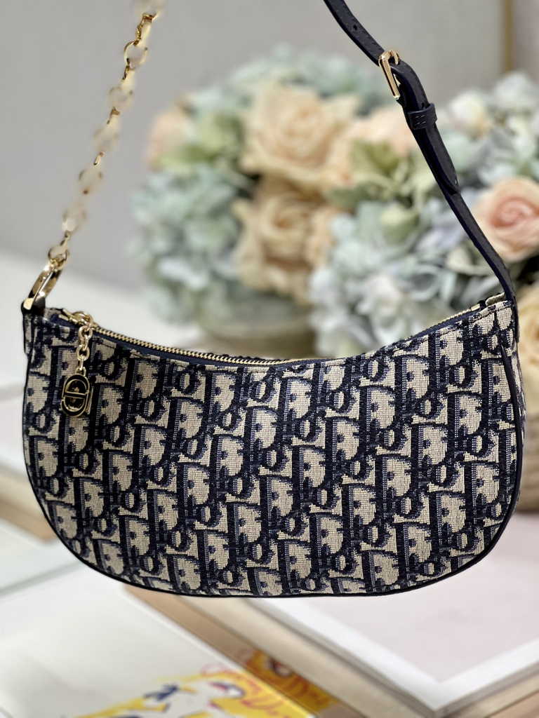 CD Lounge Bag M22626 Blue Dior Oblique Jacquard - Default Title - View 9
