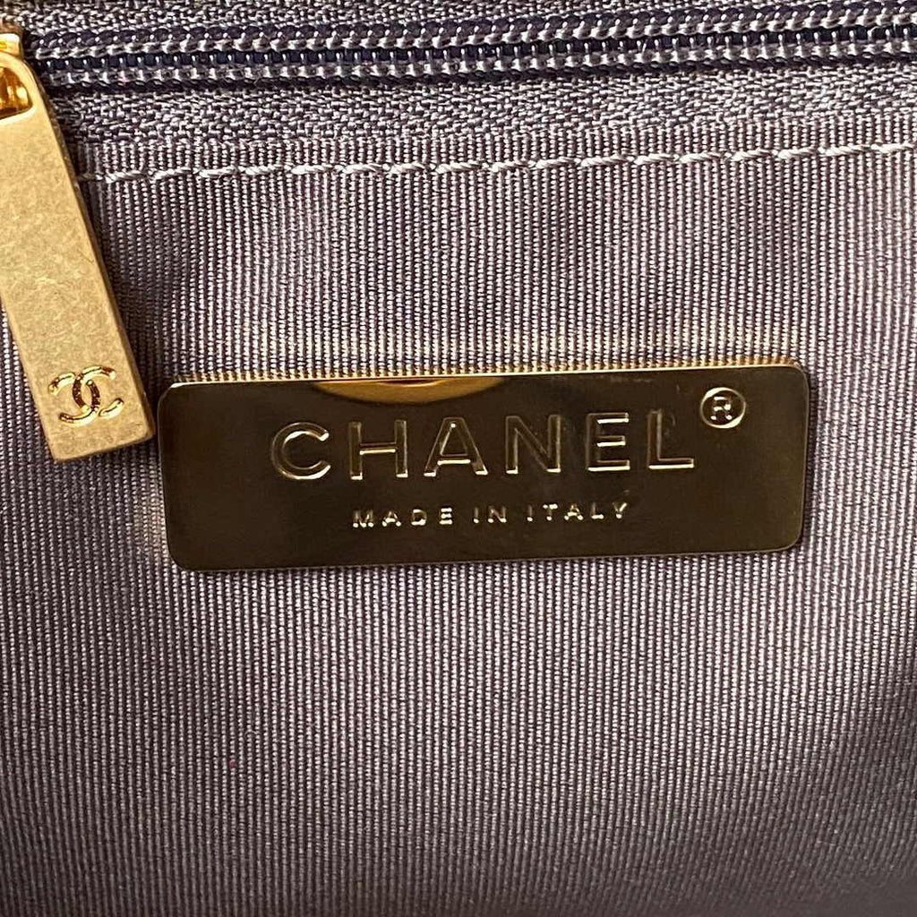 Chanel 19 Backpack AS4223 Lambskin Gold & Silver-Tone Gray