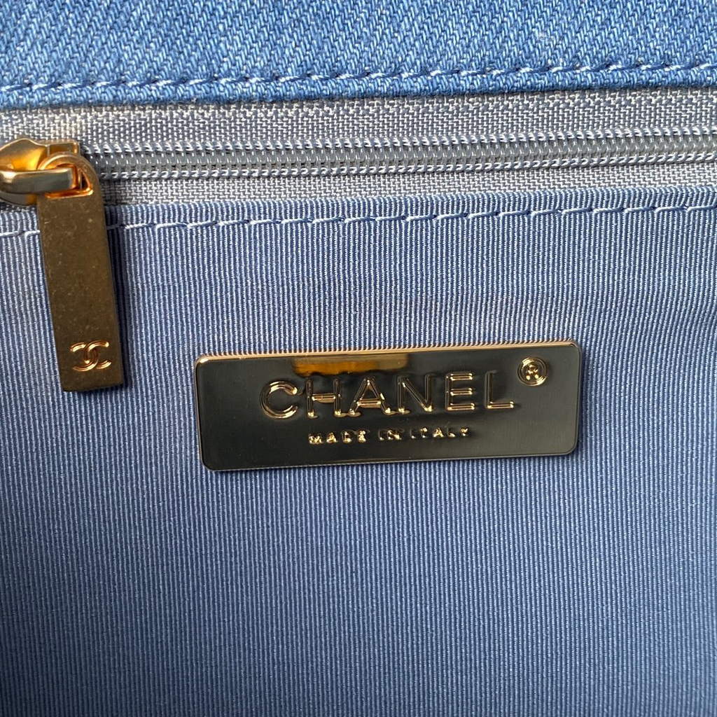 Chanel 19 handbags AS1160 Clothes Light Blue