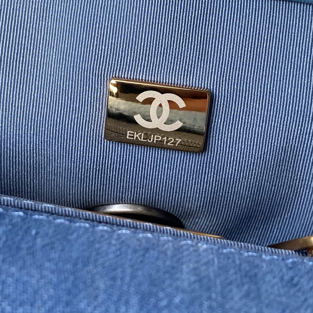 Chanel 19 handbags AS1160 Clothes Light Blue